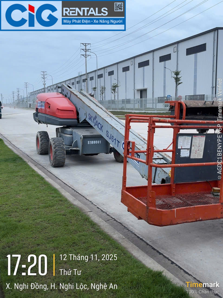 Cho thuê boomlift Skyjack
