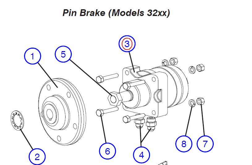 Motor, hydraulic wheel drive – Part No. 103129