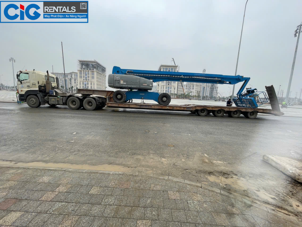 Thuê xe bum Genie tại Vinhomes Hòa Lạc CiG