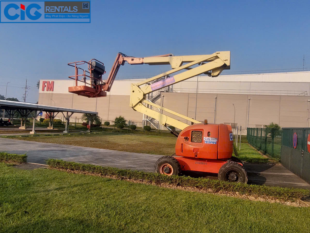 Thuê xe bum cần gập Bắc Ninh CiG