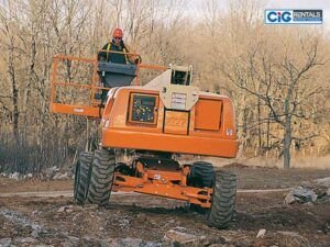 [Tổng hợp] 7+ Mẫu Xe Nâng Người Bánh Lốp mới nhất 2021