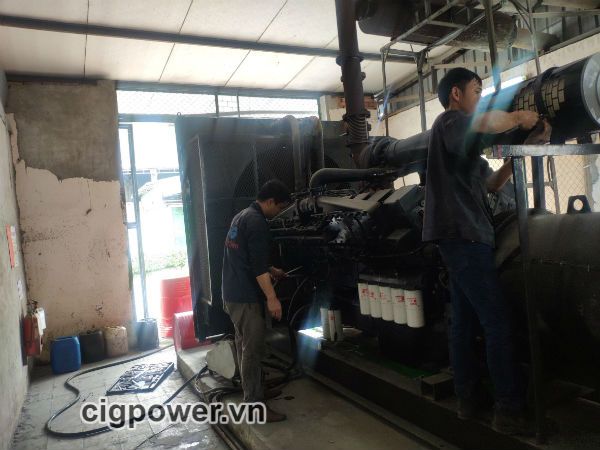 Bảo dưỡng máy phát điện công ty Texhong