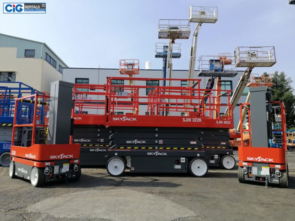 Mẫu xe nâng người 14m hãng Skyjack