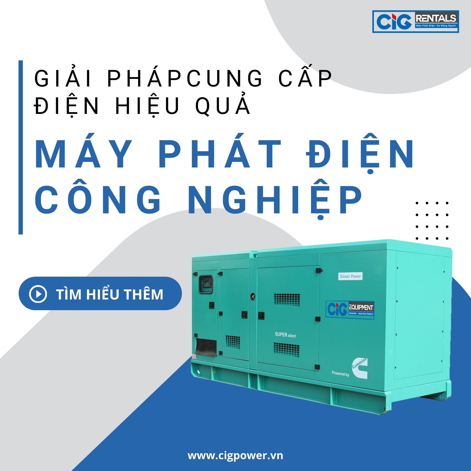 Máy phát điện công nghiệp – Giải pháp cung cấp điện hiệu quả