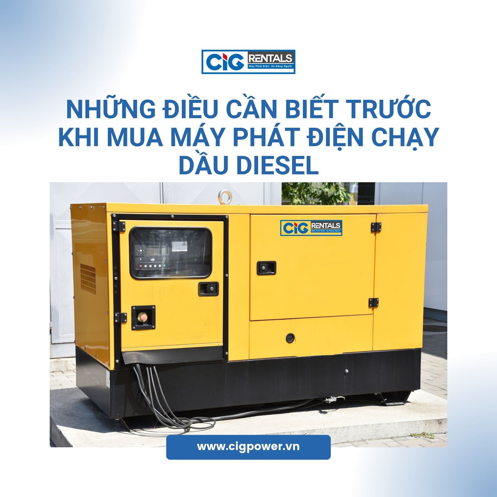 Những điều cần biết trước khi mua máy phát điện chạy dầu Diesel