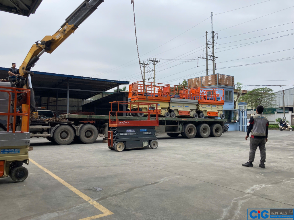 Cho thuê xe cắt kéo tại dự án HKB Quảng Ninh