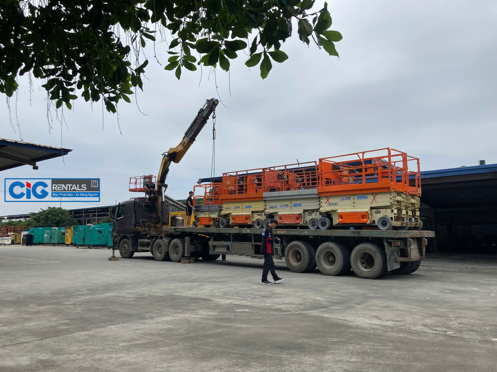 Cho thuê xe nâng người JLG tại Quảng Ninh