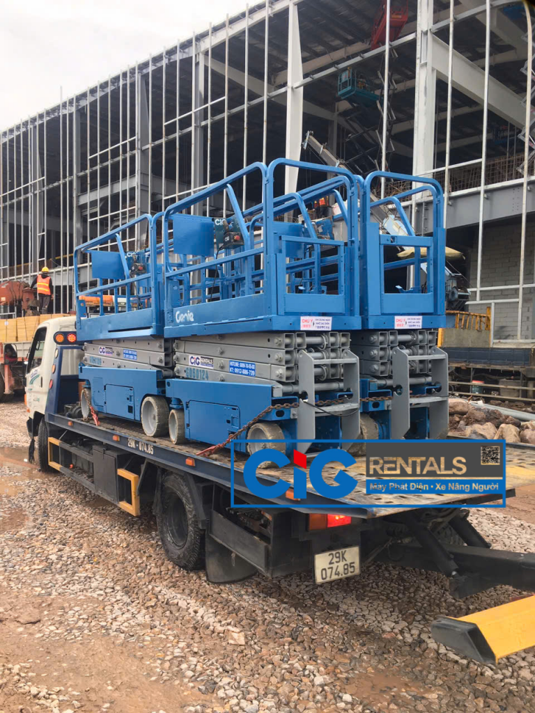 Thuê xe cắt kéo Genie Quảng Ninh