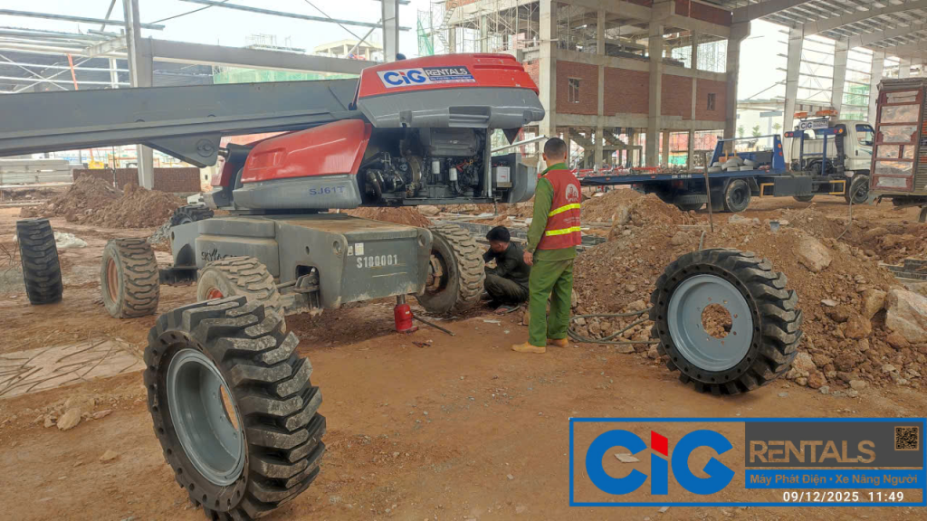 CiG Power chuyên cho thuê xe nâng người tại Hà Tĩnh CiG