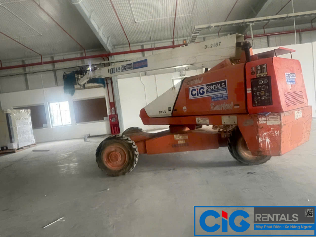 Thuê xe boomlift tại Ninh Bình CiG Power