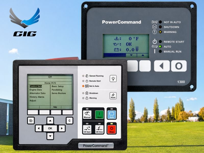 Bảng điều khiển PowerCommand tích hợp màn hình hiển thị các thông số kỹ thuật trực quan