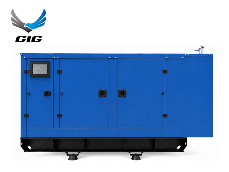 Máy tự động dừng hoạt động khi phát hiện áp suất dầu thấp, nhiệt độ nước quá cao hoặc quá tải