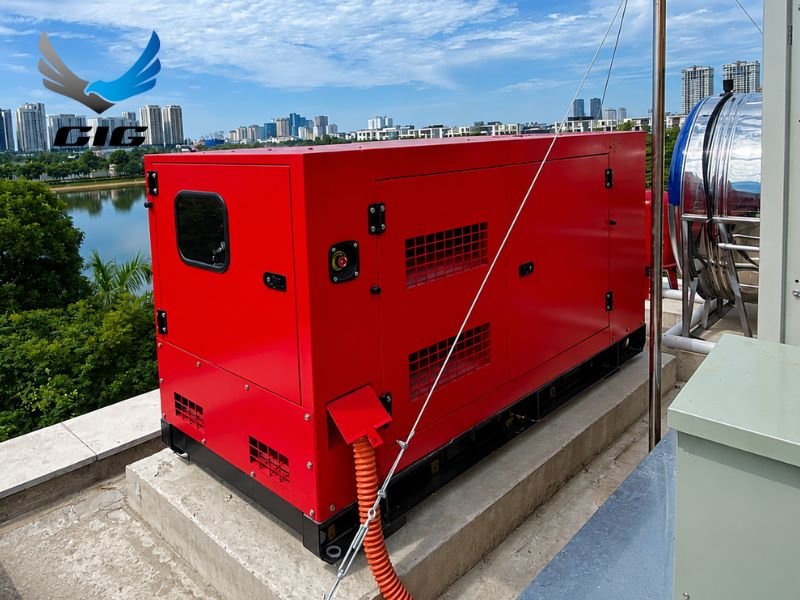 Lắp máy phát điện cho khách sạn trên nóc toà nhà là giải pháp phù hợp với khách sạn có diện tích mặt bằng hạn chế