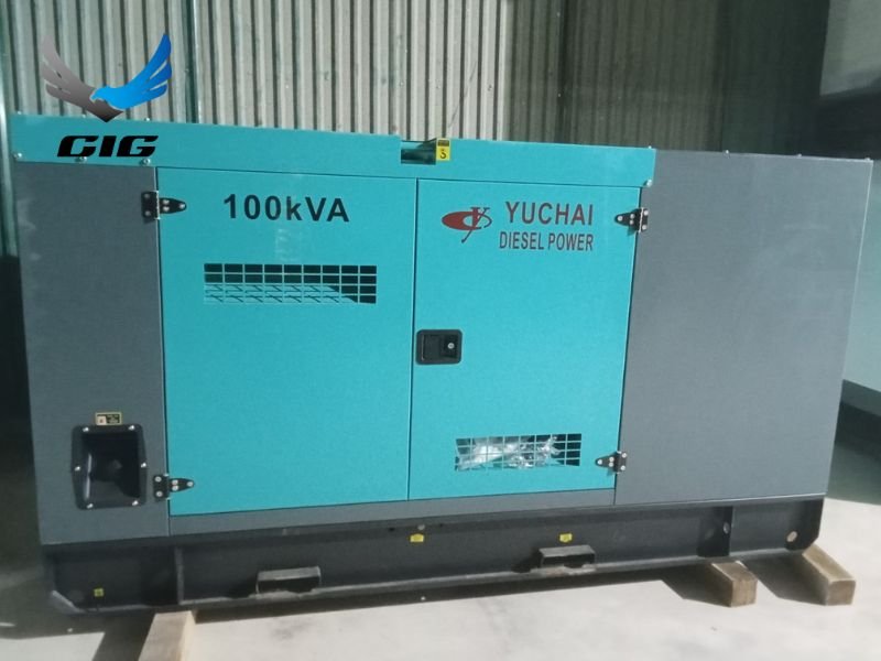 Máy có công suất liên tục đạt 100kVA và công suất dự phòng lên tới 110kVA