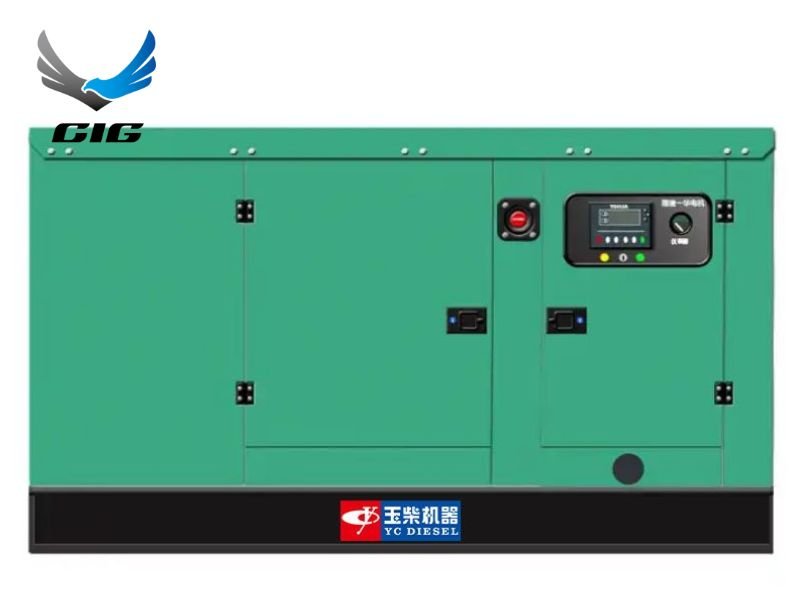 Khung sườn của tổ máy được gia công chắc chắn và phủ sơn tĩnh điện chống gỉ sét bền bỉ theo thời gian